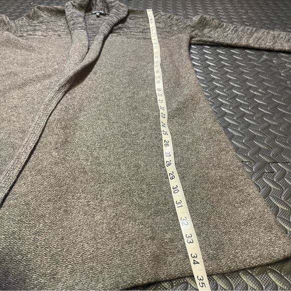 Eileen Fisher Wool Silk Blend Cardigan Sweater Size Medium Grey - Picture 4 of 7